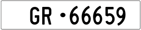 Trailer License Plate